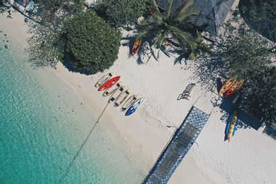 Aerial view of beach