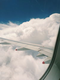 Airplane flying in sky