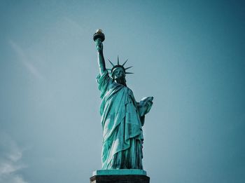 Low angle view of statue