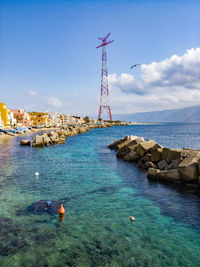 Scenic view of sea against sky