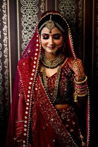 Portrait of beautiful young woman