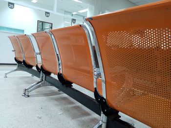 Empty seats in airport