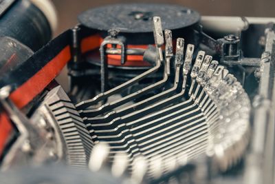 Close-up of machine part