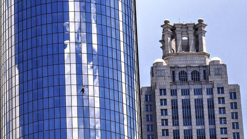 Low angle view of office building