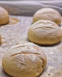 Close-up of bread on table