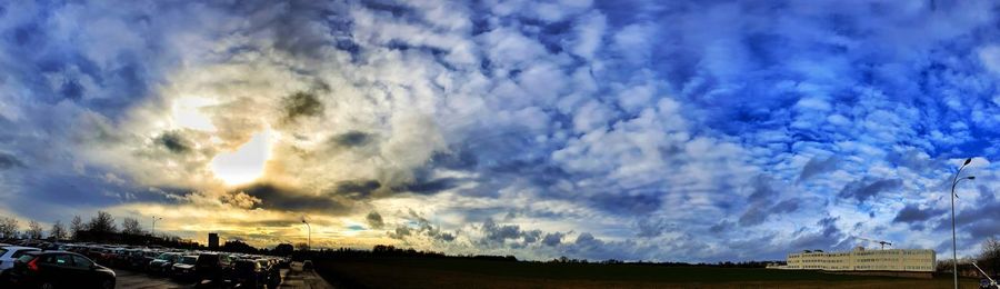 Panoramic view of landscape against sky