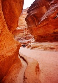 Rock formations in cave