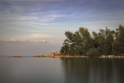 Scenic view of sea in a beach of thailand