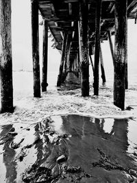 View of pier over sea