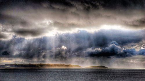 Dramatic sky over sea