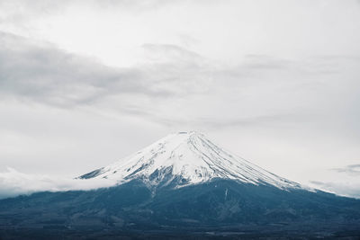 Landscape view of mount fuji, minamitsuru, yamanashi, japan