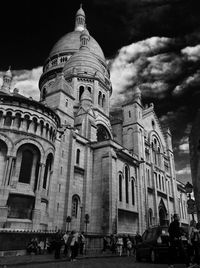 Low angle view of historical building against sky