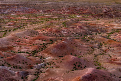 High angle view of land