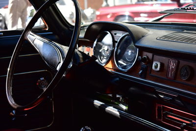 Close-up of vintage car