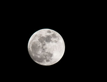 Full moon in sky at night