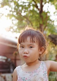 Portrait of cute girl