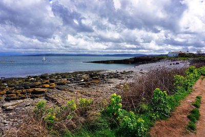 Scenic view of sea against sky