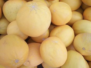 High angle view of fruits for sale at market stall