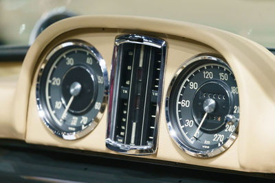 Close-up of vintage car