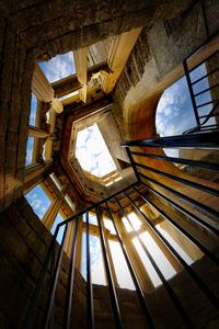 Low angle view of ceiling of building