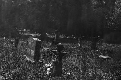 View of cemetery