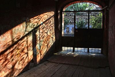 Interior of abandoned building