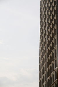 Low angle view of modern building against sky