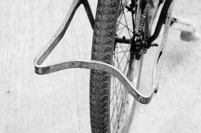 Close-up of bicycle wheel