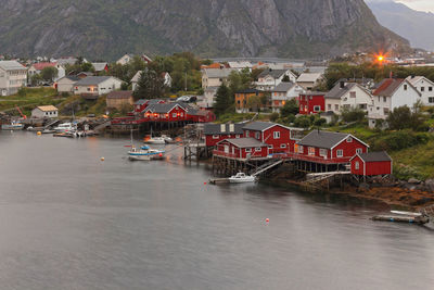 Houses and buildings in town