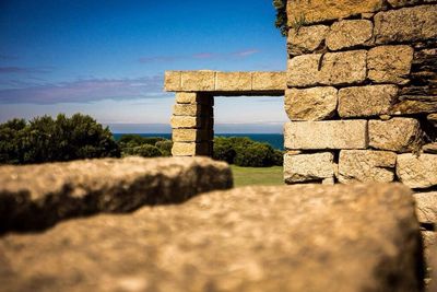 Built structure against blue sky