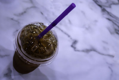 Close-up of drink on table