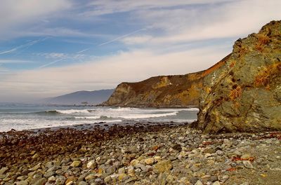 Scenic view of sea against sky