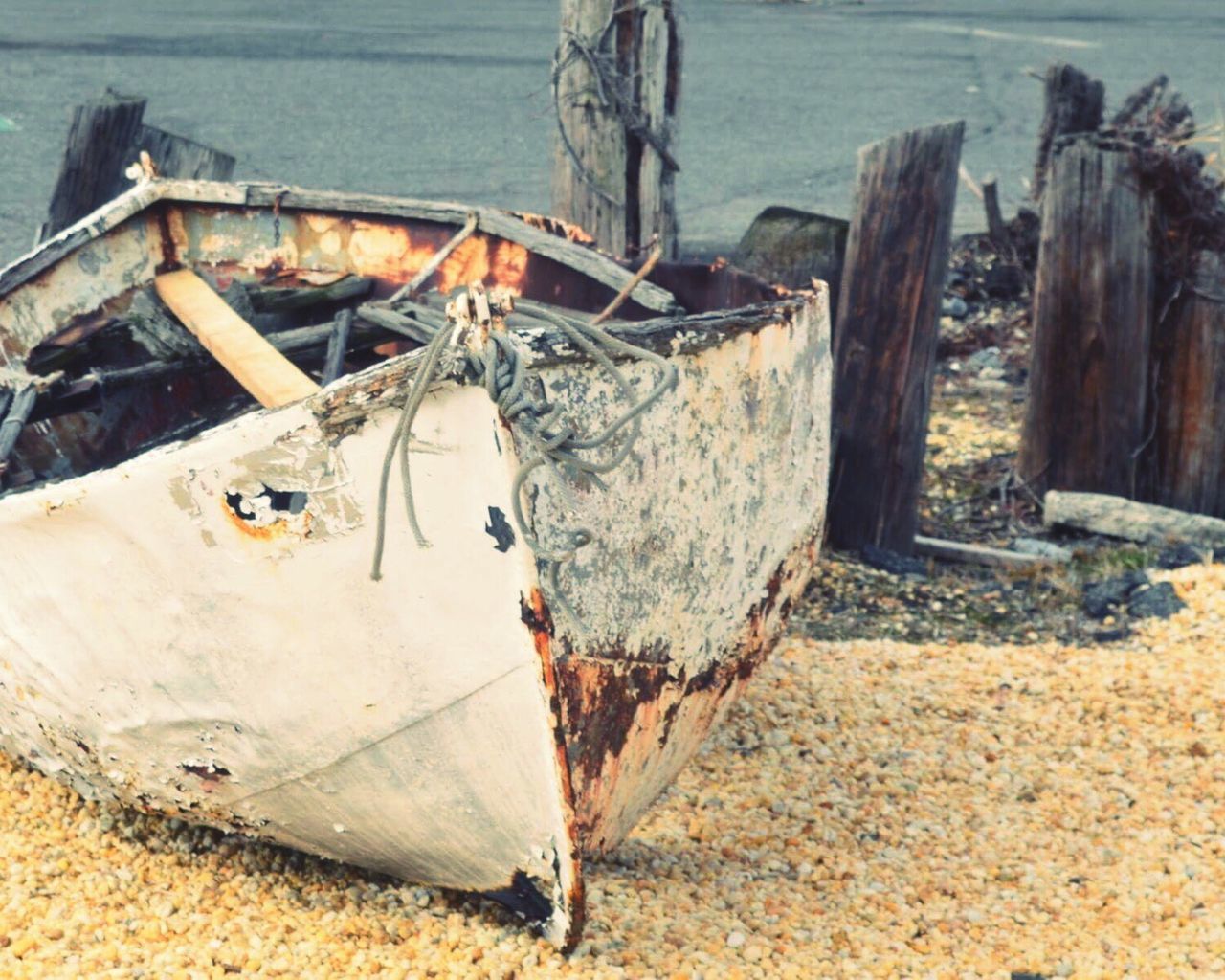 abandoned, damaged, run-down, nautical vessel, bad condition, deterioration, obsolete, wood - material, destruction, rusty, weathered, transportation, outdoors, no people, day, nature