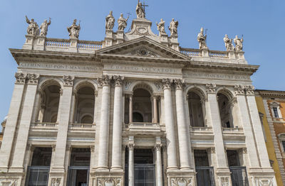 Low angle view of historical building