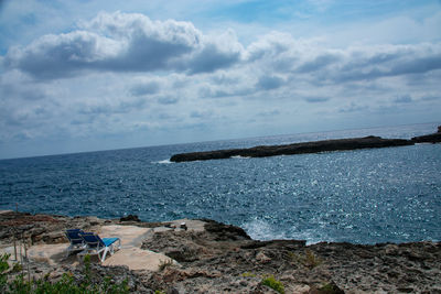 Scenic view of sea against sky