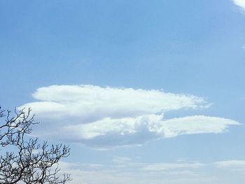 Low angle view of cloudy sky