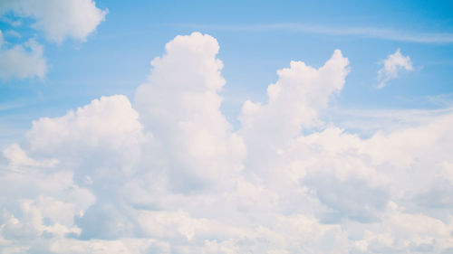 Low angle view of clouds in sky