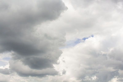 Low angle view of clouds in sky