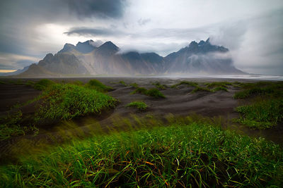 Scenic view of landscape against sky