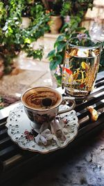 Close-up of drink on table