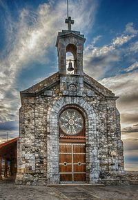 Low angle view of church