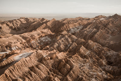 Scenic view of rock formations against sky