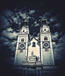 Low angle view of clock tower