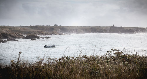 Scenic view of sea against sky