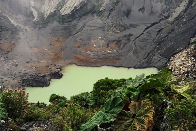 Scenic view of lake and mountains