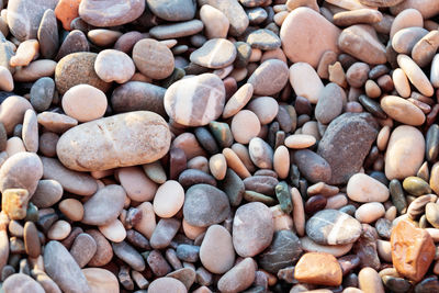 Full frame shot of pebbles