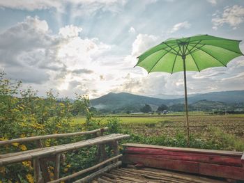 Scenic view of landscape against sky