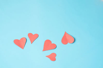 Close-up of heart shape over white background