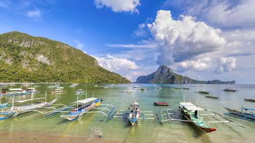 Panoramic view of sea against sky