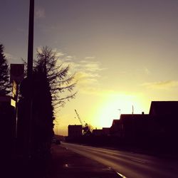 Road at sunset